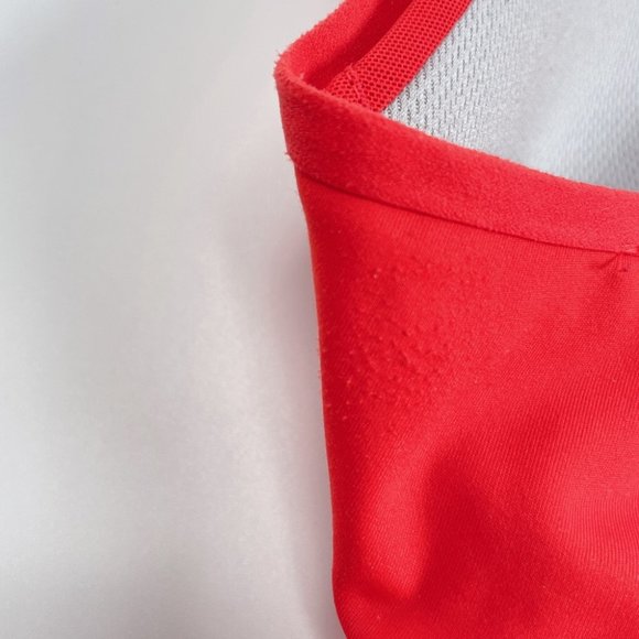 Reebok Red PlayDry Cross Back Mesh Full Support Size S - Picture 10 of 11